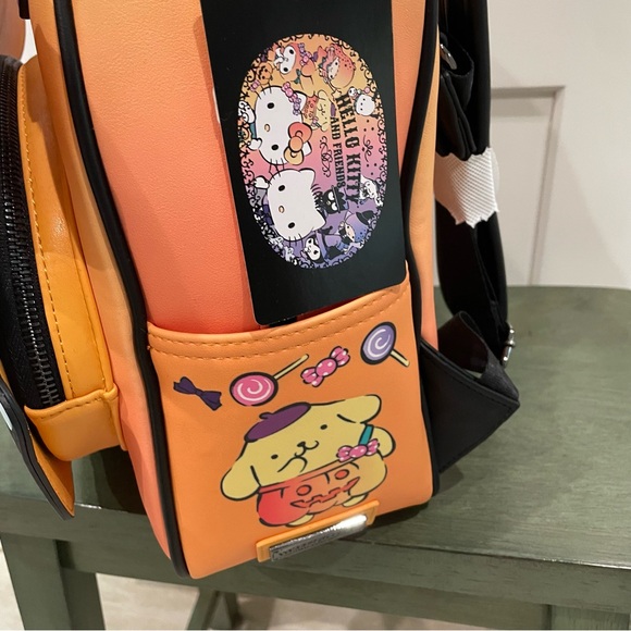 NEW BOXLUNCH HELLO KITTY & FRIENDS CHARACTERS HALLOWEEN PUMPKIN BACKPACK - Picture 7 of 7